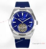 1-1 Super Clone Vacheron Constantin Overseas Tourbillon V2 6000v Blue Rubber Strap Watch